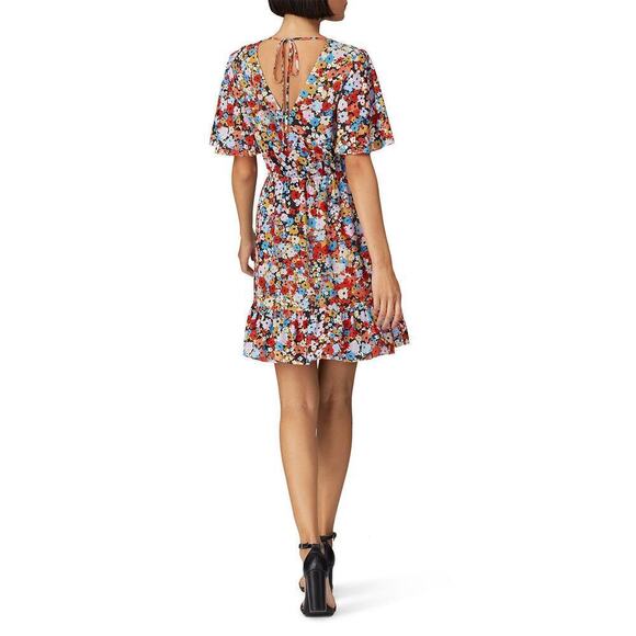 Rebecca Minkoff Sorcha Dress Floral Print Multicolor Size Large - Picture 3 of 13
